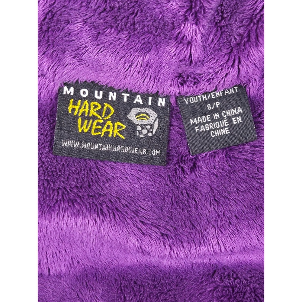 Mountain Hardwear Puffer Jacket Youth Small Purple Down Insulated Fleece Lined - Picture 10 of 11